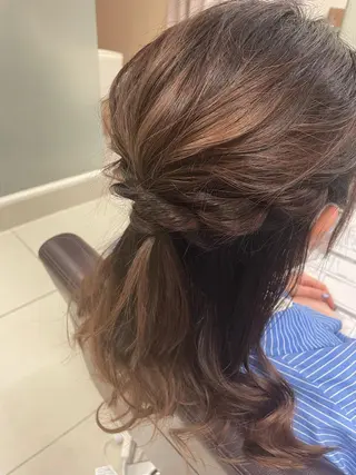 ミディアム ヘアアレンジ XANADU上野店 🐼ﾖｺﾊｼのヘアスタイル
