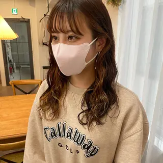 ロング パーマ salowin SHIBUYA me+店所属・kasumi/渋谷/ パーマのヘアスタイル