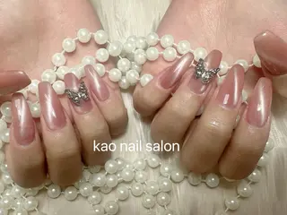 ネイル kao nail マグネット/長さだしのネイルデザイン