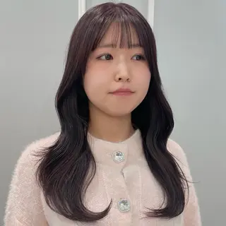 ロング カラー 🩶赤み消しカラー 🐈‍⬛荻野美思🐾のヘアスタイル