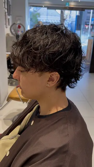 パーマ メンズ EARTH AOBADAIのヘアスタイル