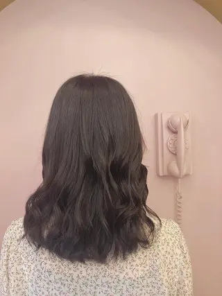 セミロング カラー RIYA❤︎ Aujuaソムリエのヘアスタイル