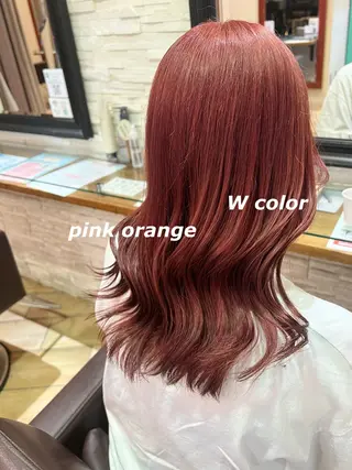 ロング カラー 暖色カラー🍒 yume ໒꒱のヘアスタイル