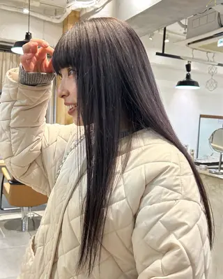 ロング じゅわっと暖色カラー 🍊Moemiのヘアスタイル