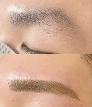 メンズ アイブロウ ヒヨシ ルナのヘアスタイル