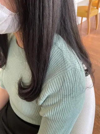 ロング パーマ Canon/ インナーカラー/四条のヘアスタイル