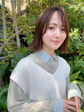 ミディアム VLOW nex the salon所属・韓国風/髪質改善/ ナガヤアキラのヘアスタイル