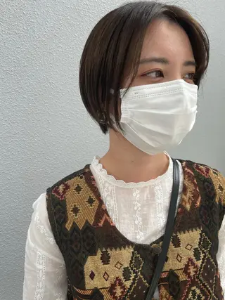 ショート C’LD hair  produce /シールドヘア所属・モテ髪/ボブ/ショー ト/アダチフウトのヘアスタイル