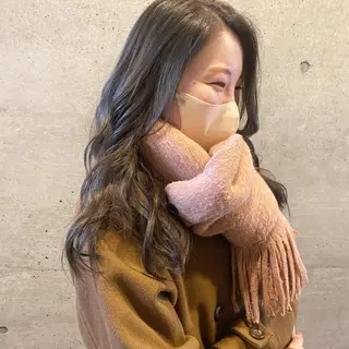 ロング カラー 後藤紗英/髪質改善 /オリーブベージュのヘアスタイル