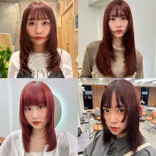 ミディアム レイヤー/ベージュ /メンズsaraのヘアスタイル