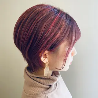 ショート カラー 暖色専門美容師🎀 お客様満足度◎のヘアスタイル
