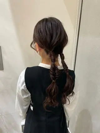 ロング ヘアアレンジ COQOO ORGANIC所属・三宅 瑠偉のヘアスタイル