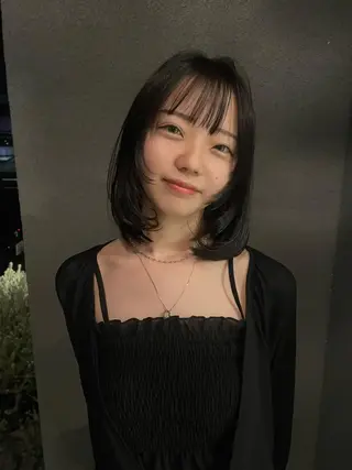 ミディアム カラー 透明カラー/レイヤー misaki °＊のヘアスタイル