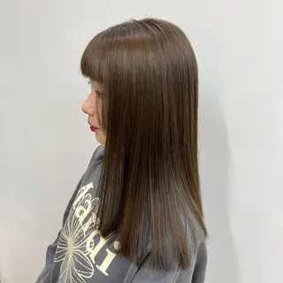 ロング カラー 清水愛果/似合わせ カット/透明感カラーのヘアスタイル