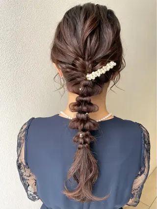 ロング ヘアアレンジ 沢田 瞳のヘアスタイル