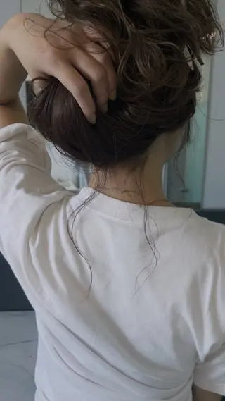 ロング カラー パーマ anna/ラフパーマ /くすみベージュのヘアスタイル