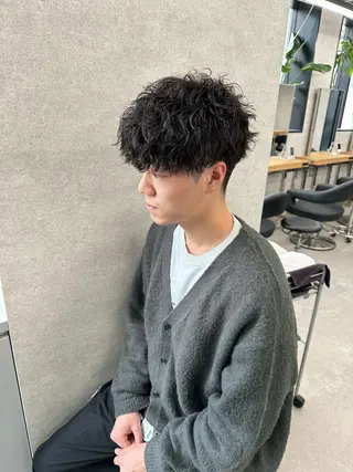 パーマ メンズ 新世代パーマ⚡️ の達人トモ⚡️のヘアスタイル