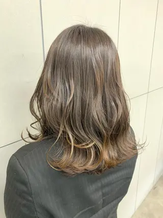 ミディアム カラー Silk-lei【銀座店】所属・銀座/美髪縮毛矯正 /髪質改善/山本翔華のヘアスタイル