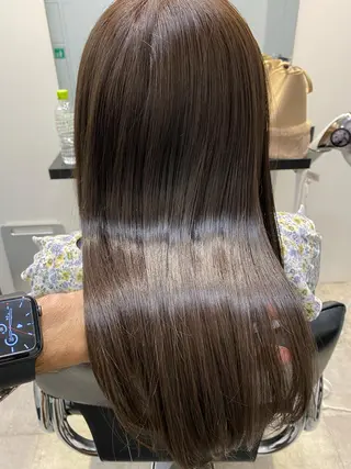 ロング カラー 【艶髪×韓国風】 毛流れ職人 RYOのヘアスタイル