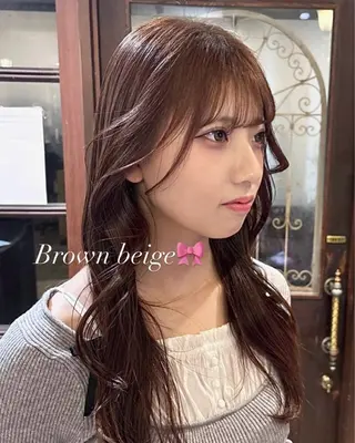 カラー Ly hair / nanoha🤍のヘアスタイル