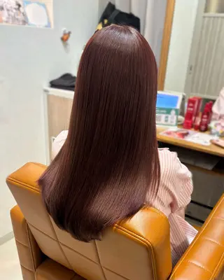 カラー 【完全個室】髪質改善 暖色カラー/山崎唯奈のヘアスタイル