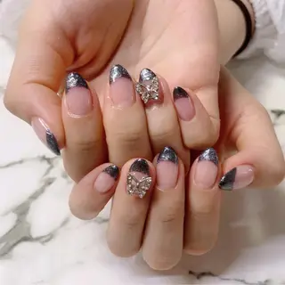 ロング カラー ネイル Q Free nailsのネイルデザイン
