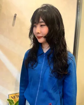 ロング パーマ 髪質改善/レイヤー/ ボブ/磯野史歩のヘアスタイル