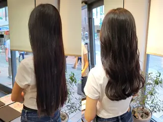 セミロング stoke TOKYO所属・野村 果音(カノン)のヘアスタイル