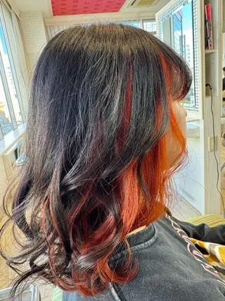 セミロング 松尾 怜奈のヘアスタイル