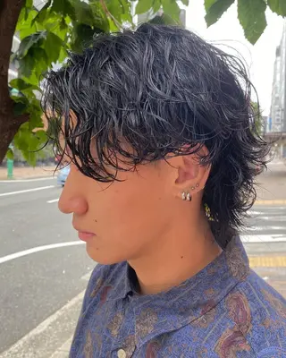 パーマ メンズ 年間2000名担当◎ パーマ職人/仲原佑樹のヘアスタイル