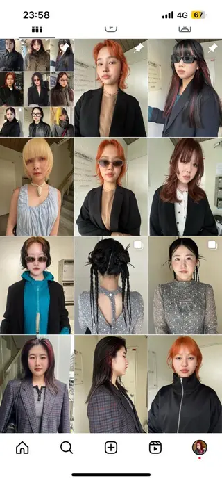 カラー sliver ・siki /YUIのヘアスタイル