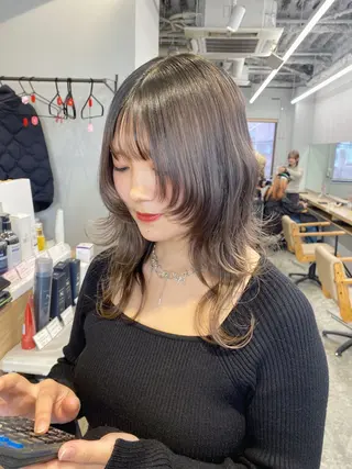 セミロング カラー 🐾Libero🐾 柏　KONOMIのヘアスタイル