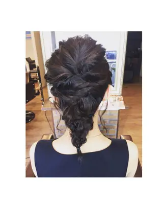 ミディアム ヘアアレンジ TERRACE 福島所属・shi hoのヘアスタイル