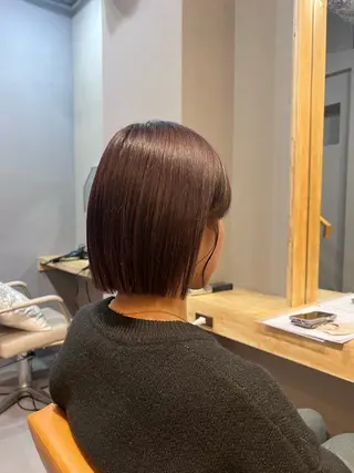 ショート カラー 神戸ボブ✂️ ioe三宮/田 伸佳のヘアスタイル