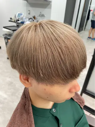 ミディアム 海老澤 玲二のヘアスタイル