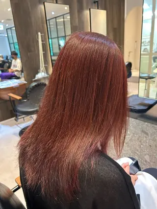 セミロング 縮毛矯正/カット/ 韓国ヘア/蛯原🍤のヘアスタイル