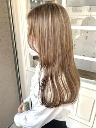 ロング カラー 韓国×髪質改善カラー 💎hinaのヘアスタイル