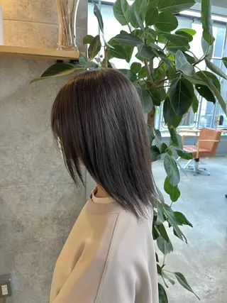 ミディアム カラー ハイトーンカラ ー/小川のヘアスタイル