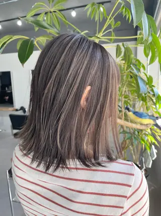 セミロング カラー Reb_keiji 👑小倉圭司のヘアスタイル