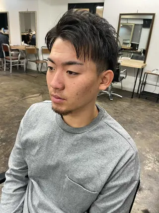 ショート メンズ メンズパーマ メンズ特化ryoのヘアスタイル