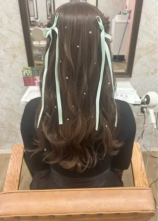 ロング 梅田/韓国ヘア /アレンジ/manaのヘアスタイル