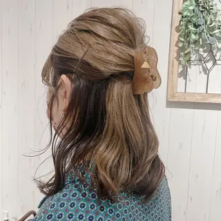 セミロング ヘアアレンジ WE RULE 札幌店 【ウィールール 札幌店】所属・✨️大人ショート 髙橋朋花のヘアスタイル