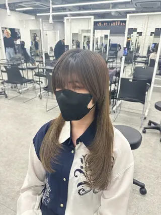 ロング 韓国ヘア忠実再現/ 韓国ヘア/tomoのヘアスタイル