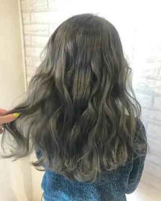 ロング カラー JIL BLAN 京都所属・RU RIのヘアスタイル