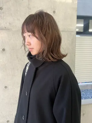 ミディアム カラー ボブ/パーマ 🐕🦺Nagiのヘアスタイル