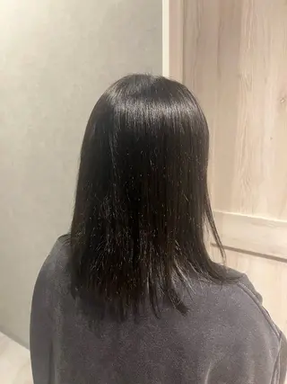 ミディアム 日開 心渚のヘアスタイル