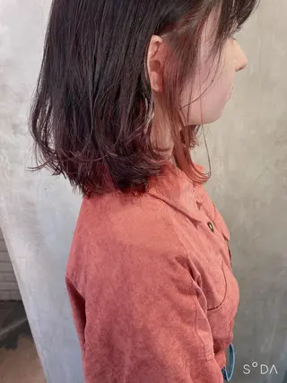 ミディアム カラー ヘアアレンジ stylist/蛯谷 珠里のヘアスタイル