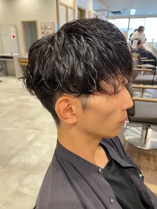 ショート パーマ メンズ 金森 斗夢のヘアスタイル