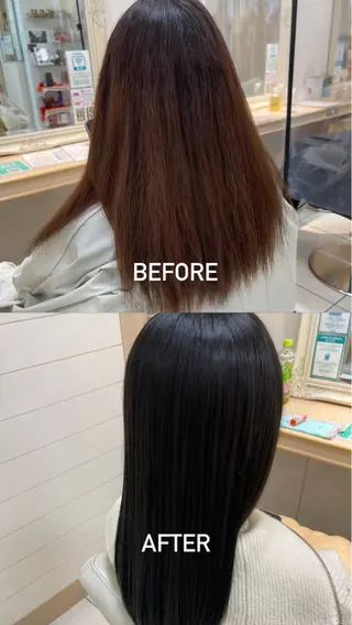 セミロング カラー 髪質改善ヘアエステ専門サロン　ReLife所属・〜 内山〜のヘアスタイル