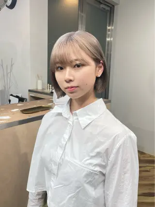 ミディアム カラー lani hair salon所属・SHOTO ハイトー ン/デザインカラーのヘアスタイル